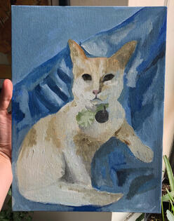 Cat Portrait Acrylic 2019