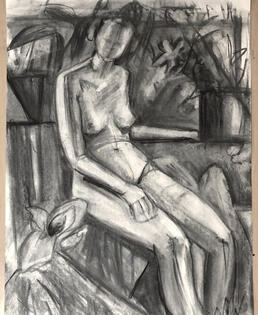 Charcoal Figure Study 2019