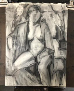 Charcoal Figure Study 2019