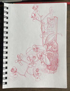 Red Orchids One 2021